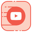 logo, media, social, youtube svg vector icon