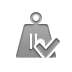 weight,pound,checkmark icon