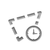 selection,polygonal,clock icon