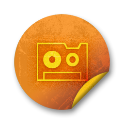 orange,grunge,sticker,badge icon