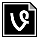 media, social, vine svg vector icon
