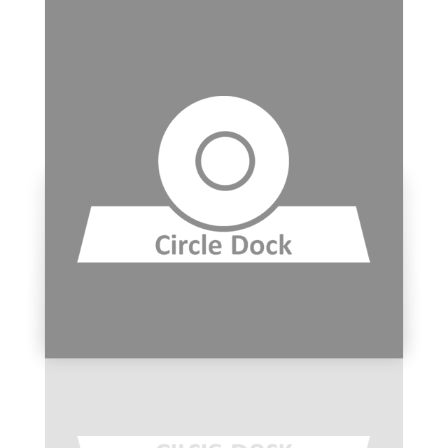 circle, dock, mirror icon