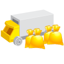 money, transportation icon