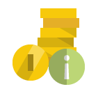 coin,info icon