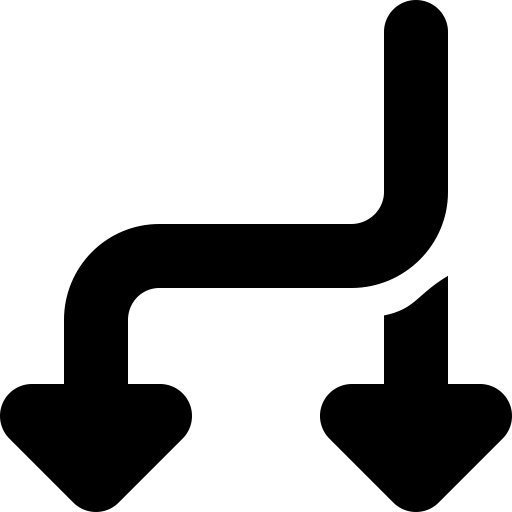 Split svg vector icon