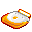 ibook,tangerine,handle icon