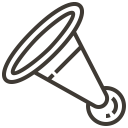 accessories, automobile, car, horn, service, sound svg vector icon
