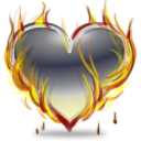 heart,burn,valentine,love icon