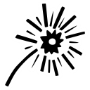 celebration, christmas, fireworks, new year, party svg vector icon