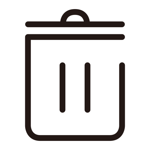 Trash svg vector icon