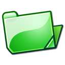 folder,green,open icon