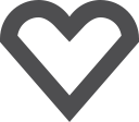heart, stroke svg vector icon