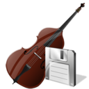 contrabass,save,instrument icon