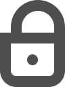 lock, stroke svg vector icon