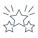 achievement, award, favorite, page quality, stars, winner svg vector icon