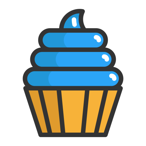 Cupcake svg vector icon