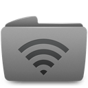folder, wifi icon