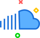 brand, logo, network, social, soundcloud svg vector icon