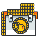 coins, game, go, play, pokemon svg vector icon