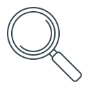 magnifier, magnifying, search, seo, zoom svg vector icon