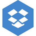 dropbox, hexagon, media, social svg vector icon