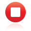 button, red, stop icon