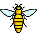 bee, fly, honey, insect svg vector icon