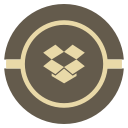 dropbox, media, social, vintage svg vector icon