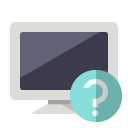 monitor,help icon