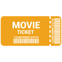cinema, film, movie, raffle, theater, ticket svg vector icon