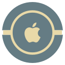 apple, media, social, vintage svg vector icon