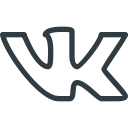 logo, media, social, vk svg vector icon