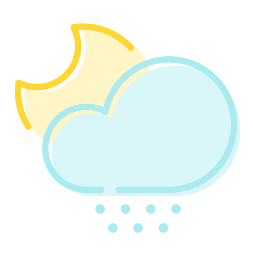There Is Snow At Night svg vector icon