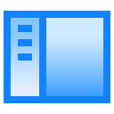 interface, left, menu, sidebar, window svg vector icon