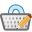 edit, shoppingbasket icon