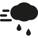 cloud, rain, wind svg vector icon