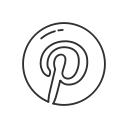 brand, label, logo, pinterest svg vector icon