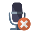 radio,microphone,close icon