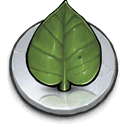 leaf,cd icon