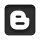 blogger, logo, square icon