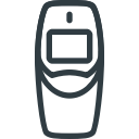 nokia, old, phone, retro svg vector icon