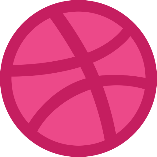 Social Dribbble svg vector icon