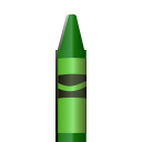 crayon2, green crayon svg vector icon