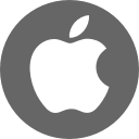 apple, circle, round svg vector icon
