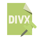 file,format,divx,push,pin icon