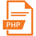 document, extension, format, paper, php svg vector icon