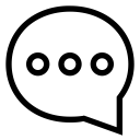 bubble, chat, chatting, comment, message, three dots, typing svg vector icon