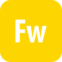 adobe, fireworks, rounded svg vector icon