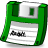floppy,green,save icon