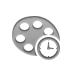 palette,clock icon